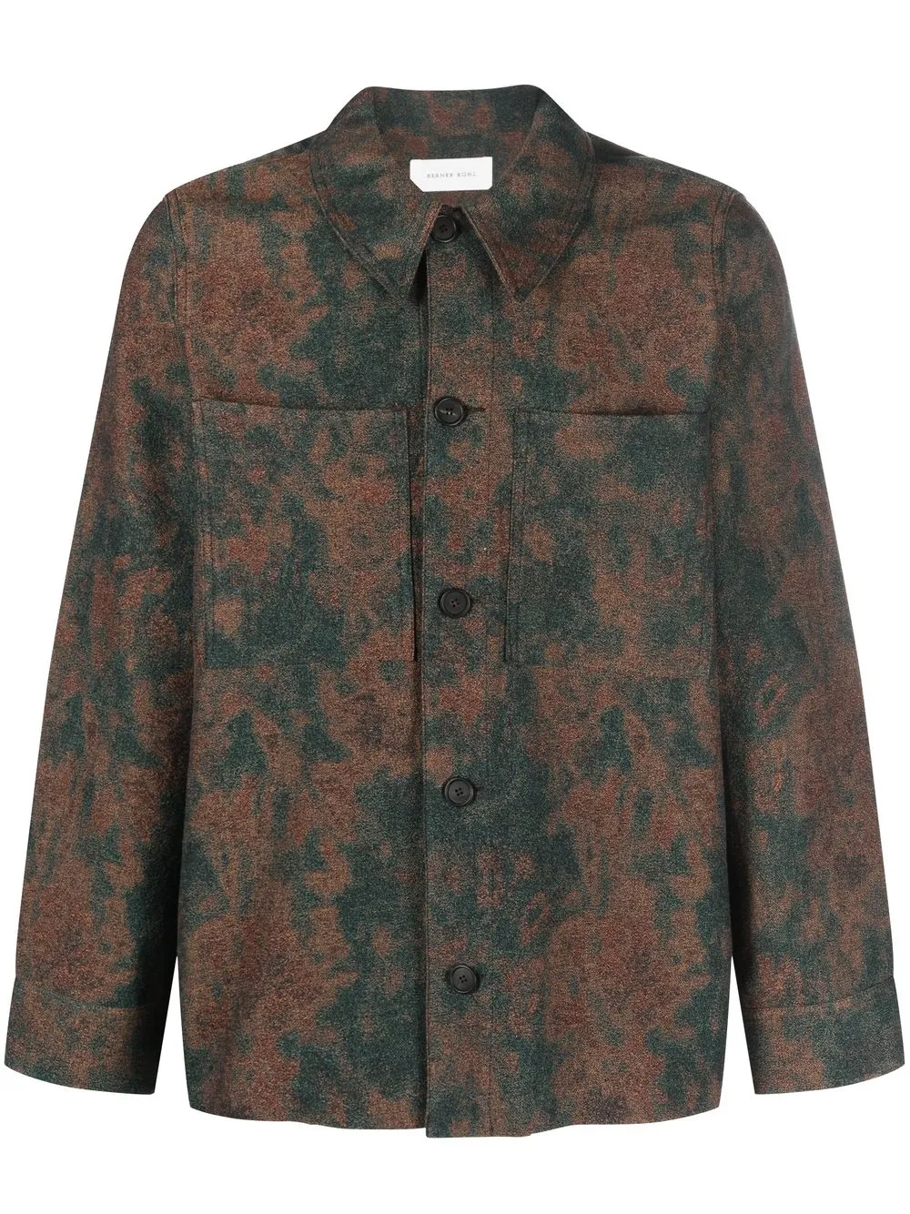 

Berner Kühl abstract-floral long-sleeve shirt - Neutrals