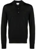 Brioni long-sleeve polo shirt - Black