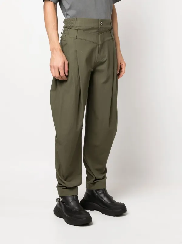 Feng Chen Wang double-waistband Trousers - Farfetch