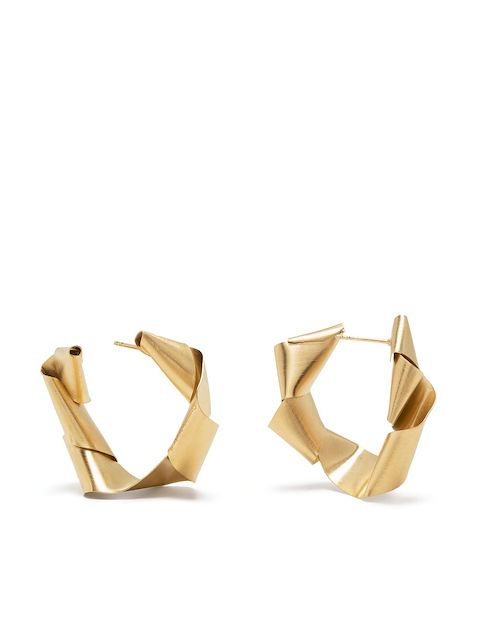 Completedworks twisted-design hoop earrings