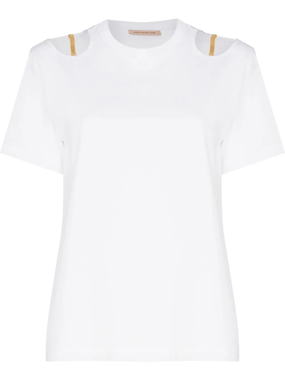 

Christopher Kane chain cut-out T-shirt - White