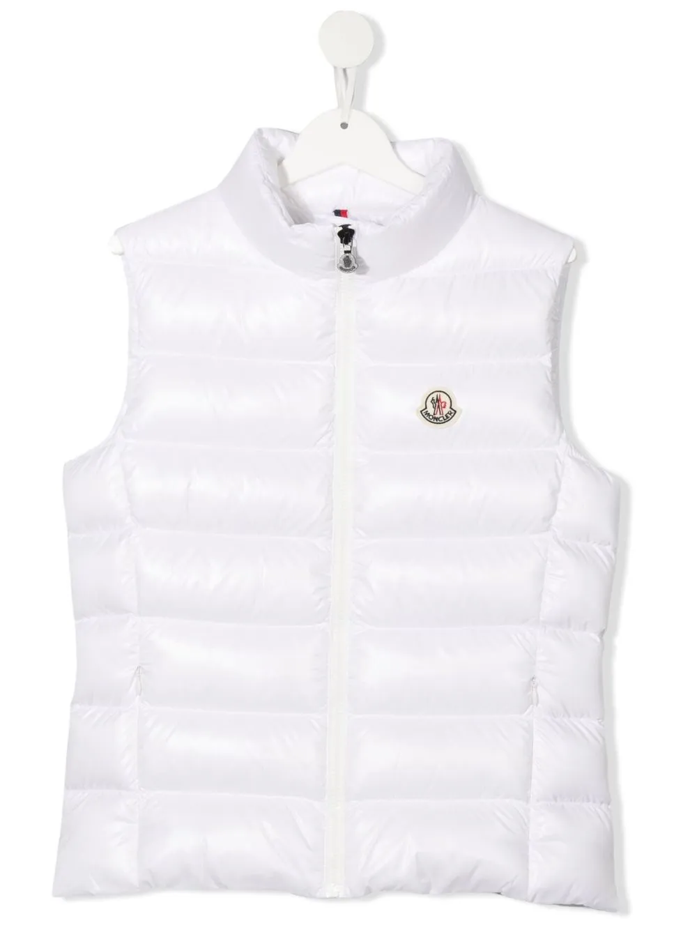 

Moncler Enfant chaleco Ghany capitonado - Blanco