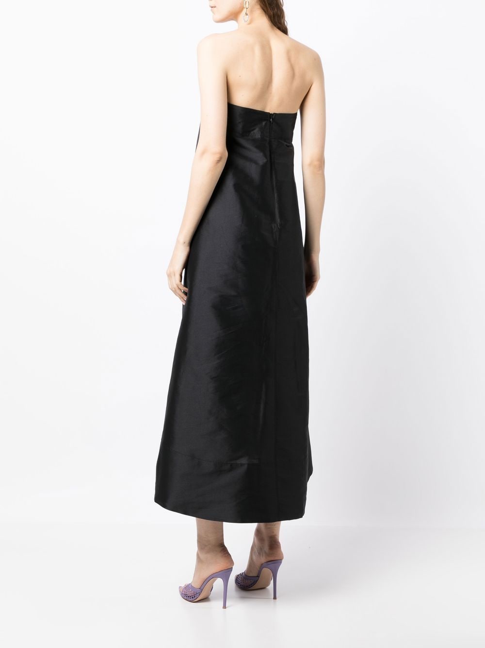 Shop Manning Cartell Kinetic Abstractions Strapless Dress In Black