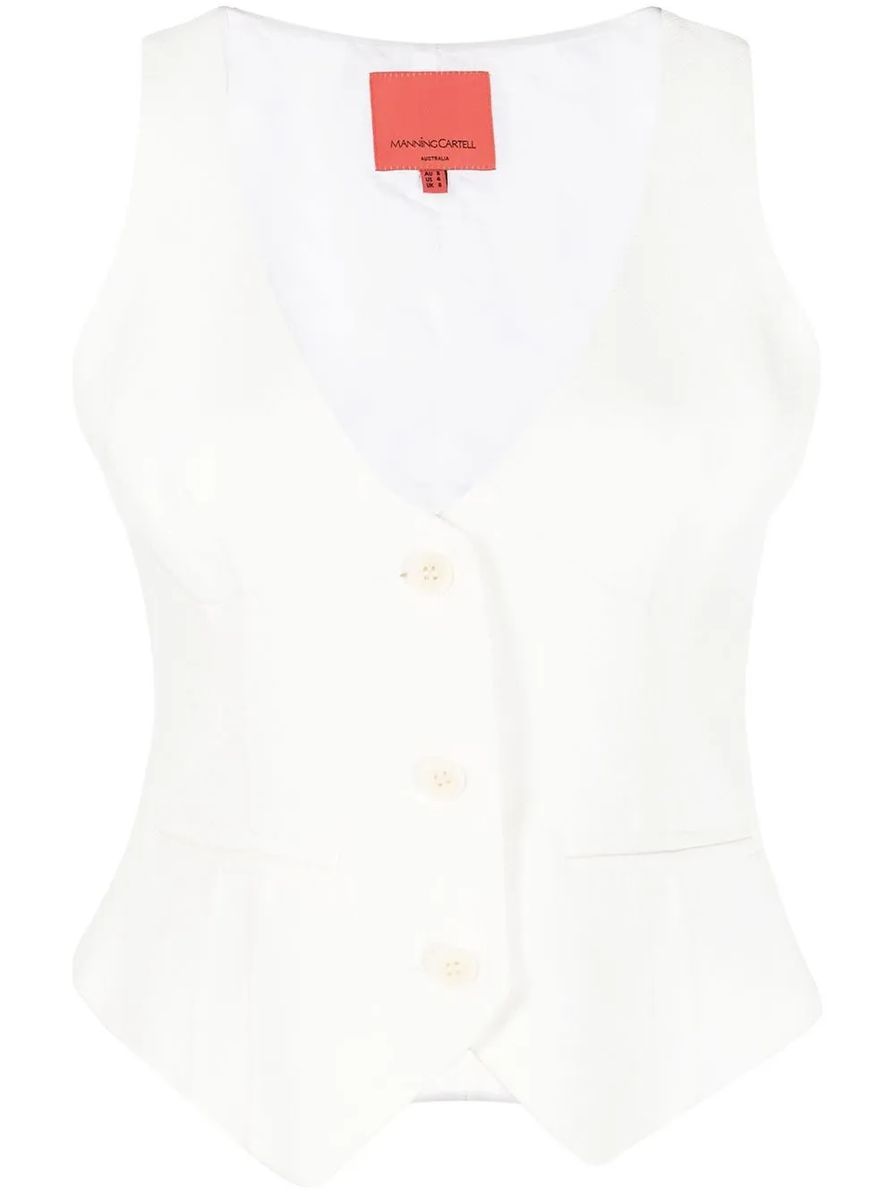 

MANNING CARTELL chaleco Classic Turn - Blanco