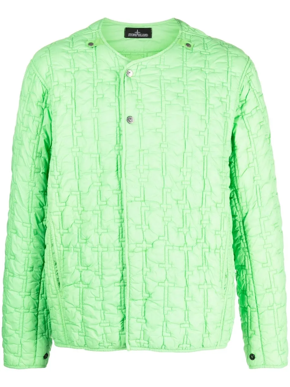 

Stone Island Shadow Project quilted fitted jacket - Green