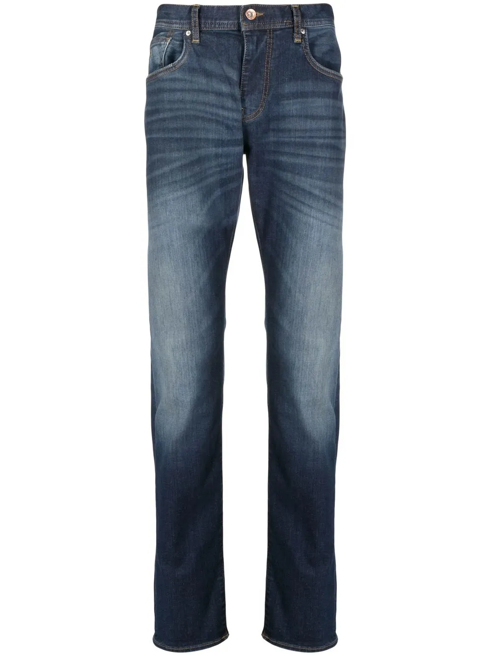 

Armani Exchange jeans rectos con bolsillos - Azul