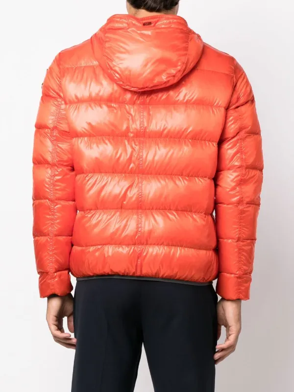 【良品】 ヘルノ ダウンジャケット オレンジ サイズ42 Herno ジップアップ ダウンジャケット | オレンジ | FARFETCH JP