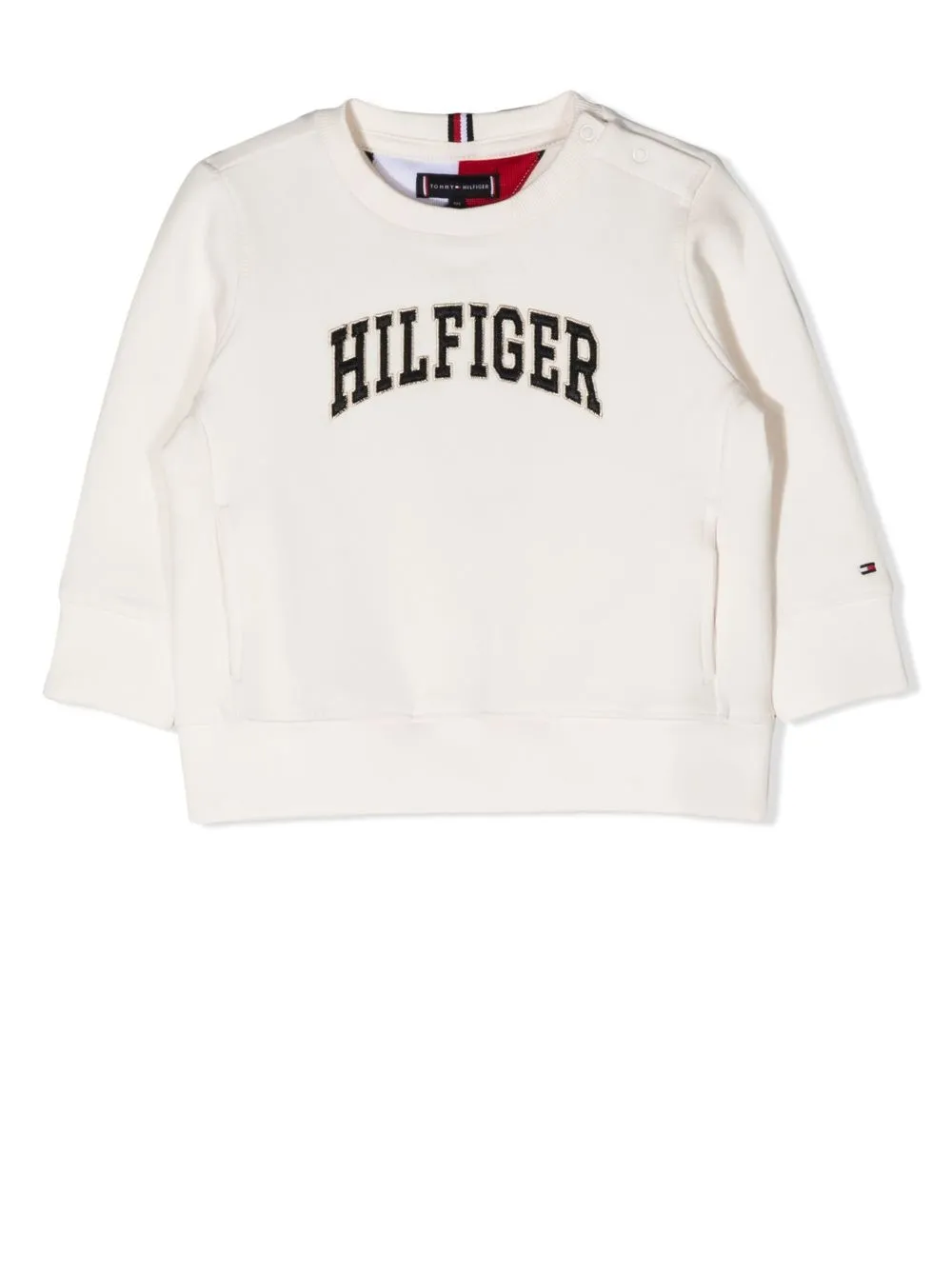 

Tommy Hilfiger Junior sudadera con logo estampado - Blanco
