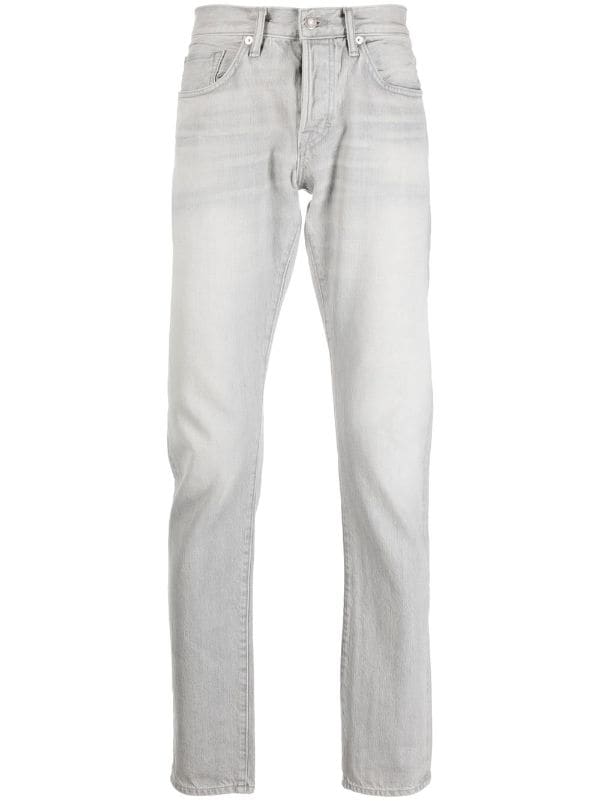 Grey best sale cut jeans