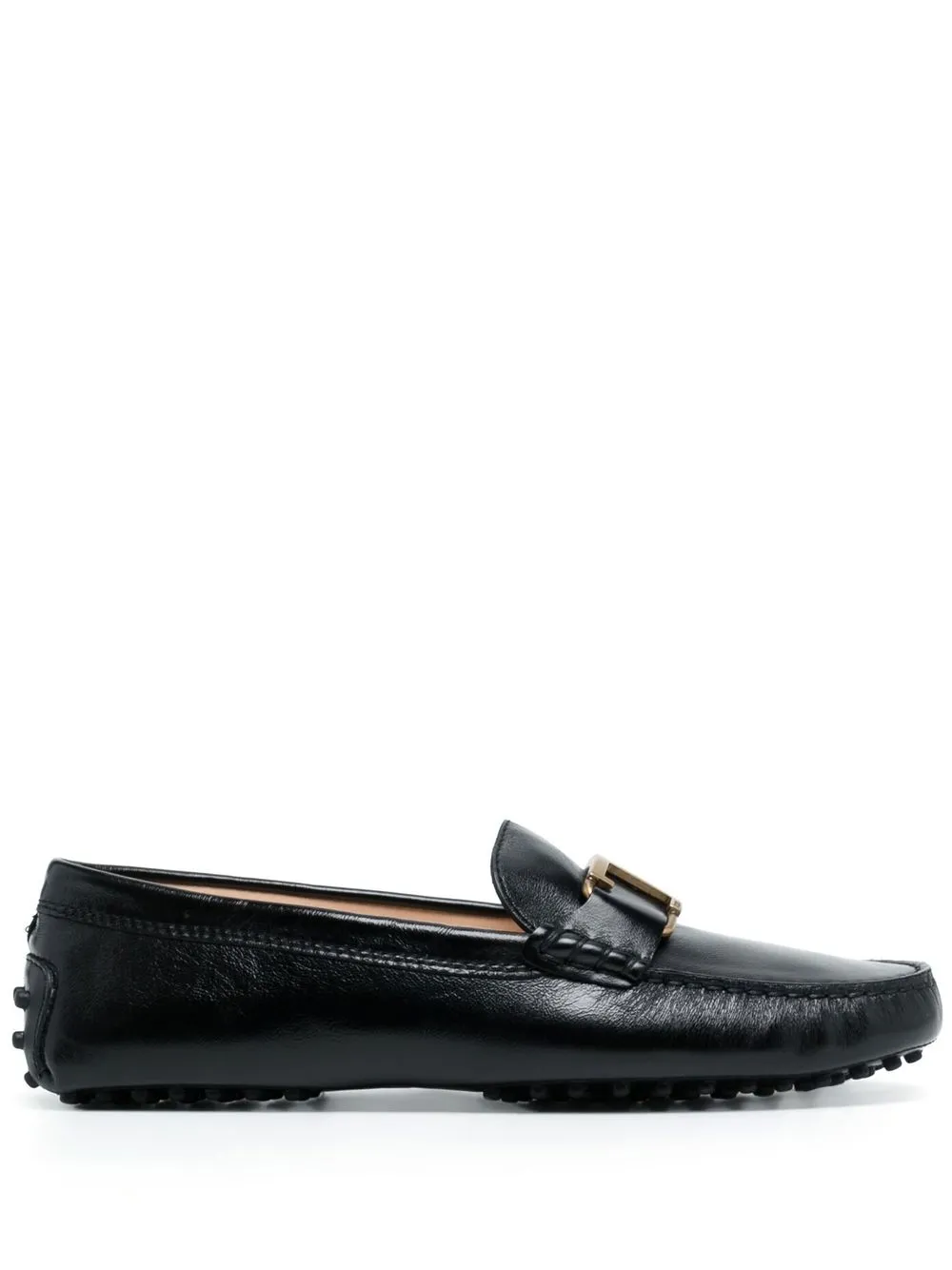 

Tod's Timeless Gommino logo-plaque loafers - Black