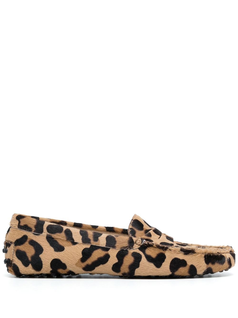 

Tod's Gommino leopard-print loafers - Brown