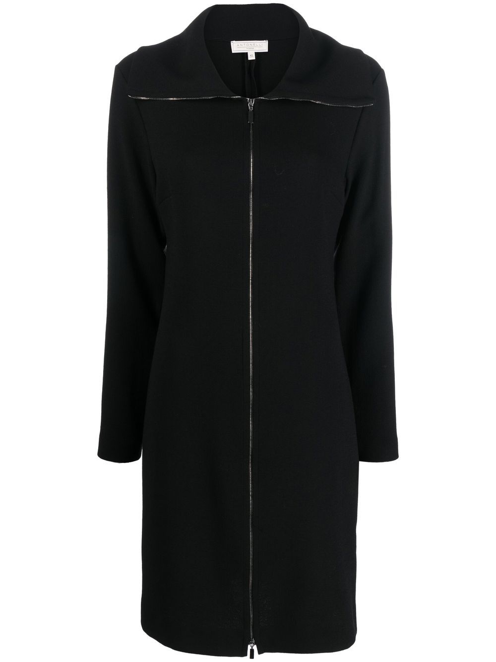 

Antonelli spread-collar zipped-up dress - Black