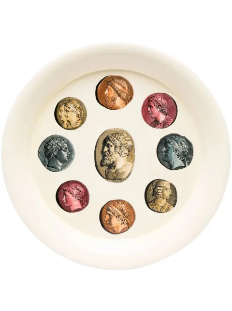 Fornasetti round Cammei tray