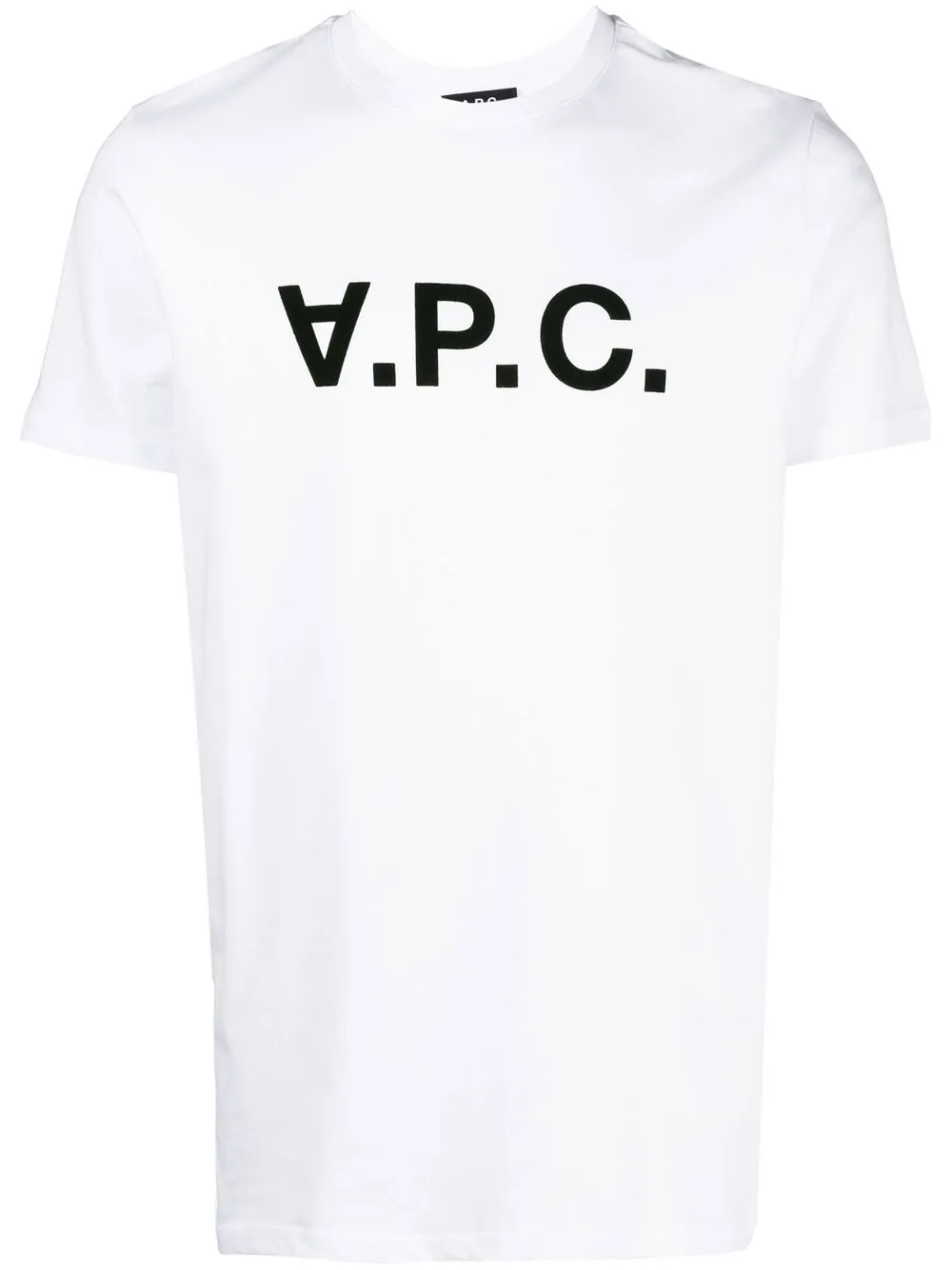 

A.P.C. playera con logo afelpado - Blanco