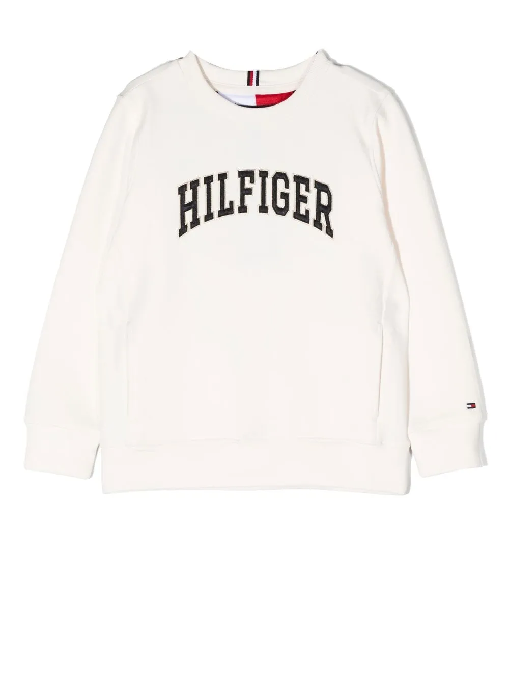 

Tommy Hilfiger Junior sudadera con logo estampado - Blanco