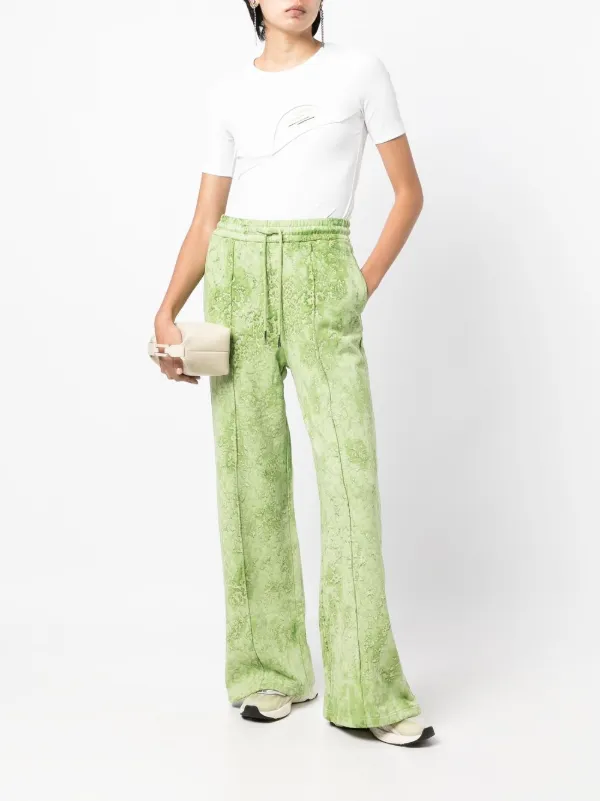 Feng Chen Wang hand-painted wide-leg Track Pants - Farfetch