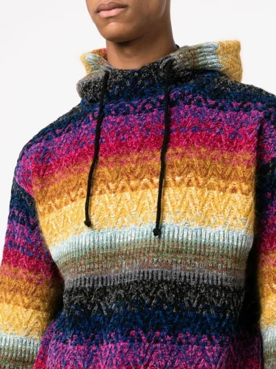 knitted wool hoodie