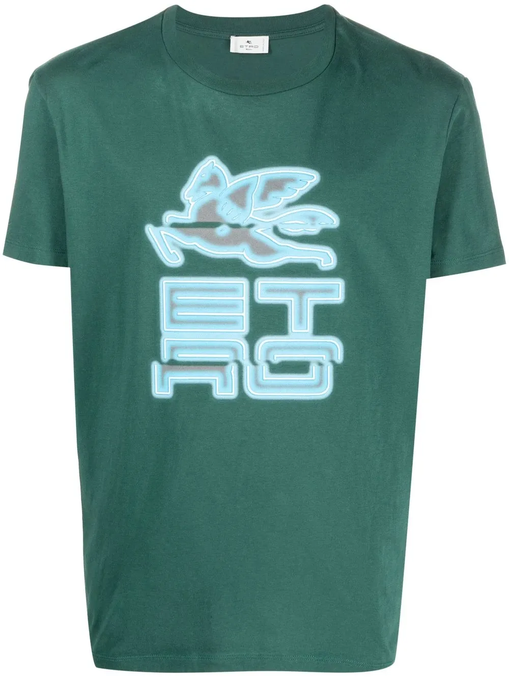 

ETRO playera con logo estampado - Verde