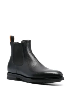 Bottes Santoni Homme Taille 42 (UK 8) - Cuir Marron - NEUVES Dans Boîte D'Origine