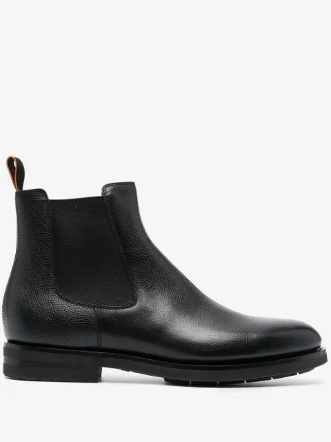 Santoni 皮质切尔西靴
