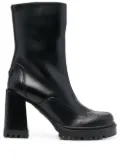 Furla ankle 90mm block heeled boots - Black