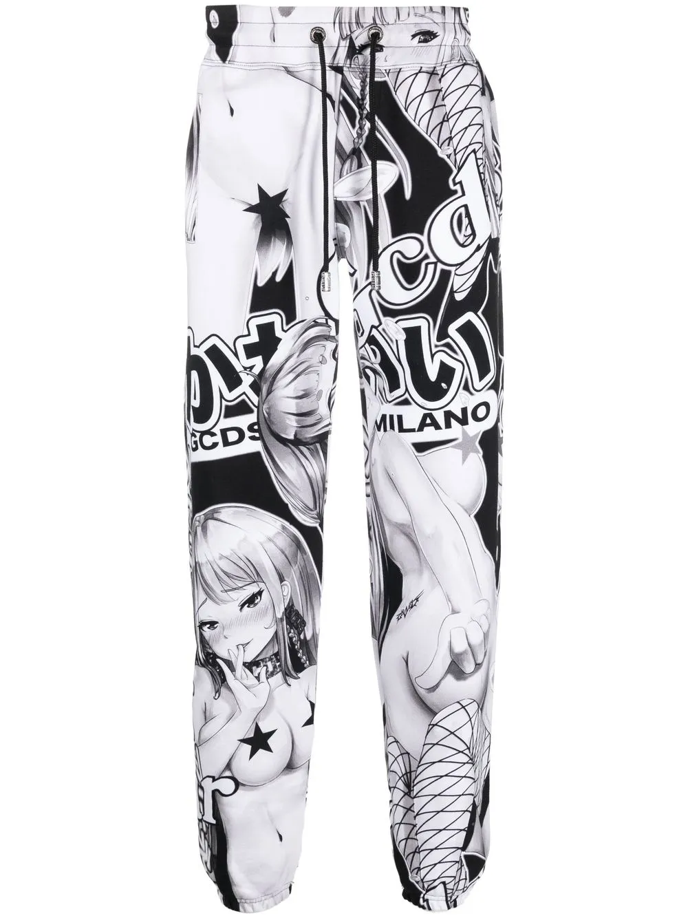 

Gcds all-over cartoon-print track pants - White