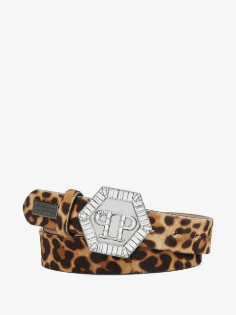 Philipp Plein leopard-print belt