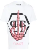 Philipp Plein Skeleton logo crew-neck T-shirt - White