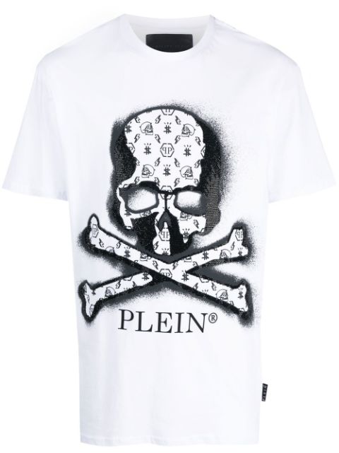 Philipp Plein skull-print rhinestone T-shirt Men