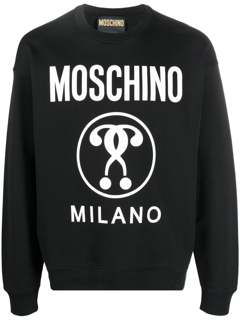 Moschino logo-print Organic Cotton Sweatshirt - Farfetch