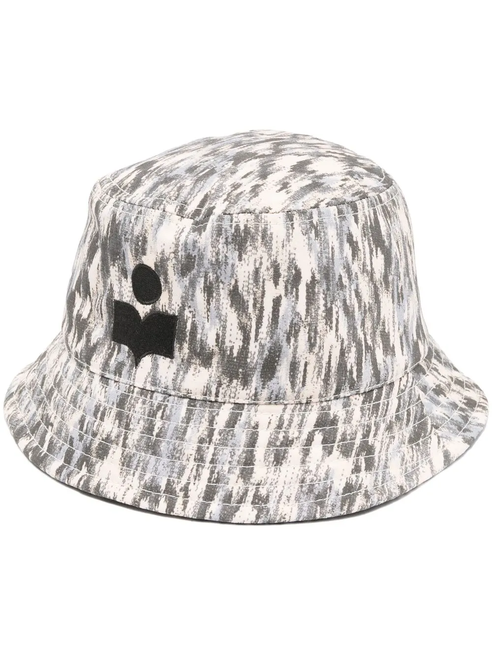 

Isabel Marant abstract-print bucket hat - Grey