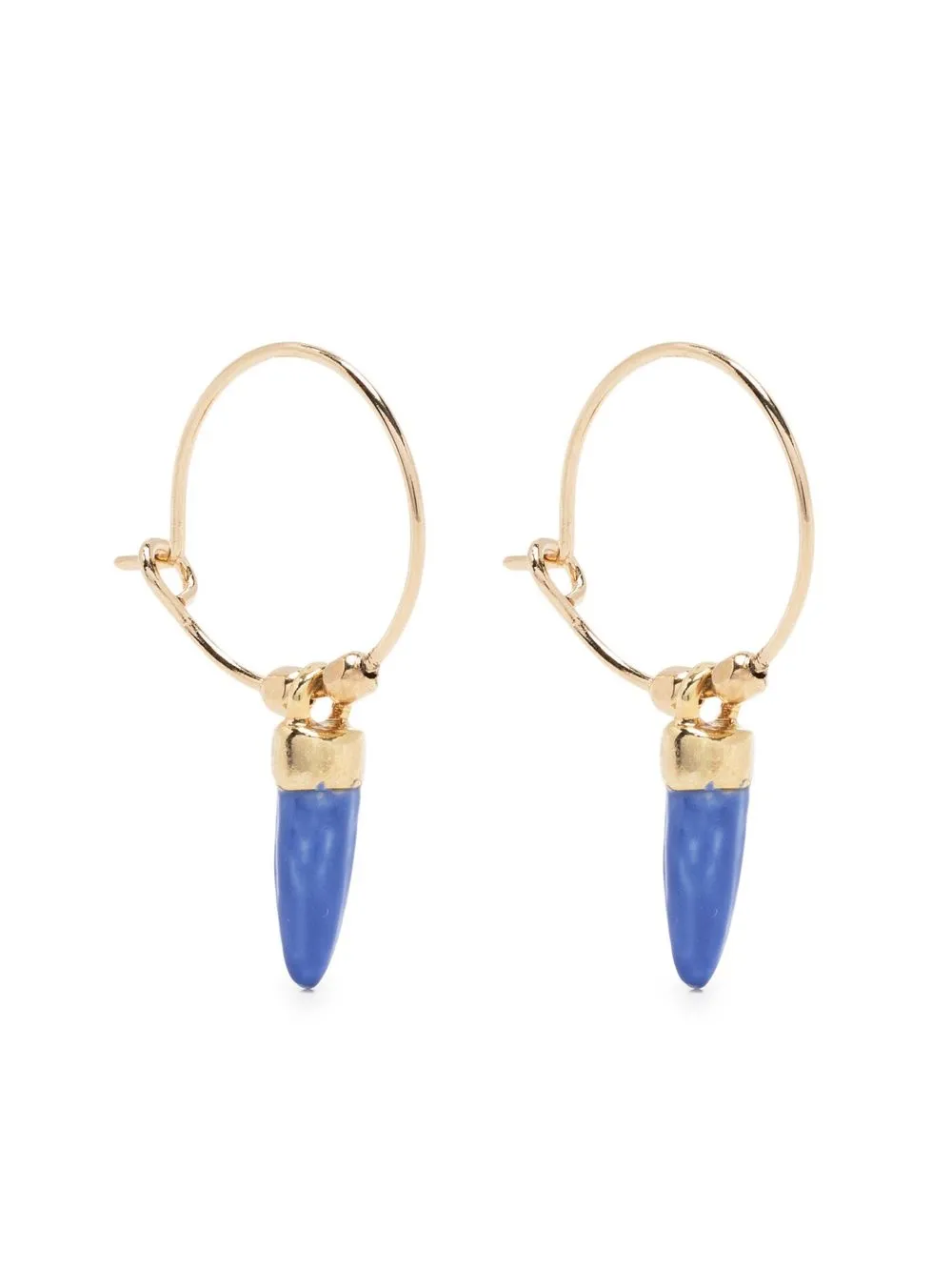 

Isabel Marant aretes con detalle de dije - Azul