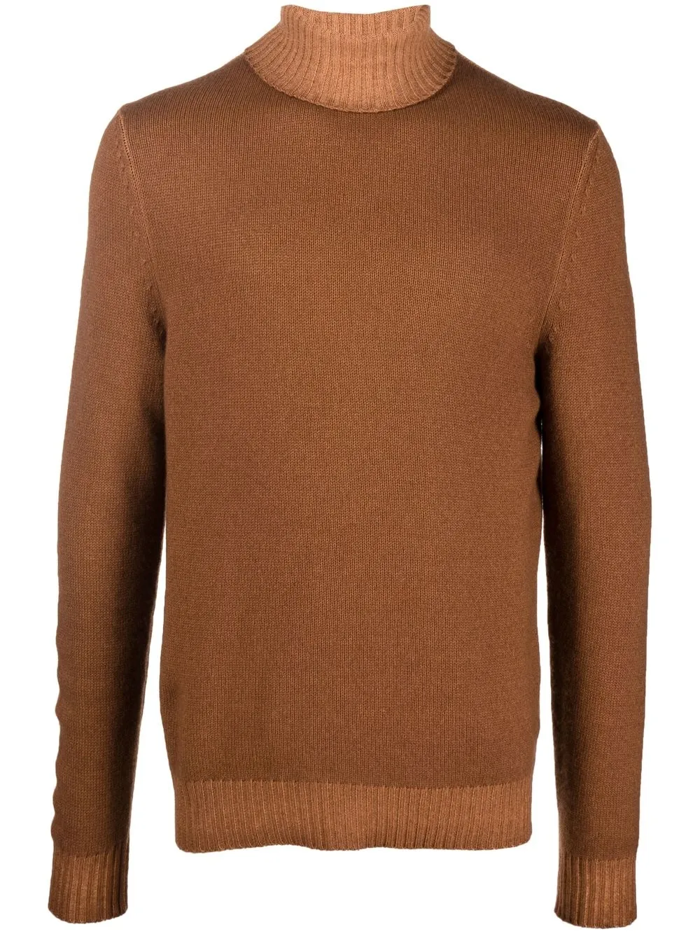 

Malo fine-knit rollneck jumper - Brown