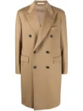 Tagliatore peak-lapels double-breasted coat - Brown