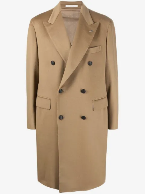 Tagliatore peak-lapels double-breasted coat 