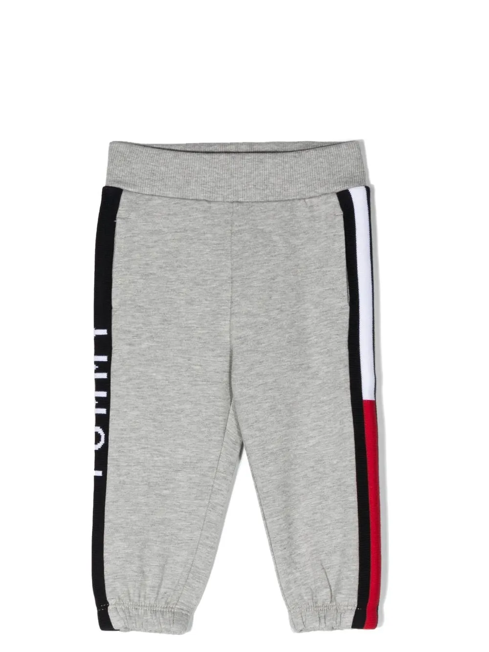 

Tommy Hilfiger Junior pants con franja del logo - Gris