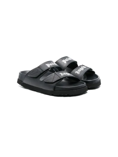 Palm Angels Kids flip flops con logo estampado