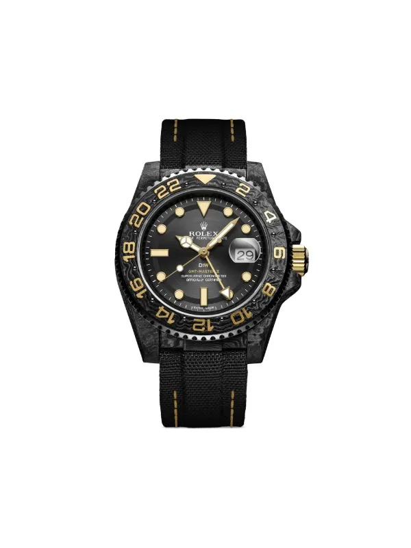 DiW (Designa Individual Watches) pre-owned Customised DiW GMT-Master II  Golden Speedster 40mm Black FARFETCH PH