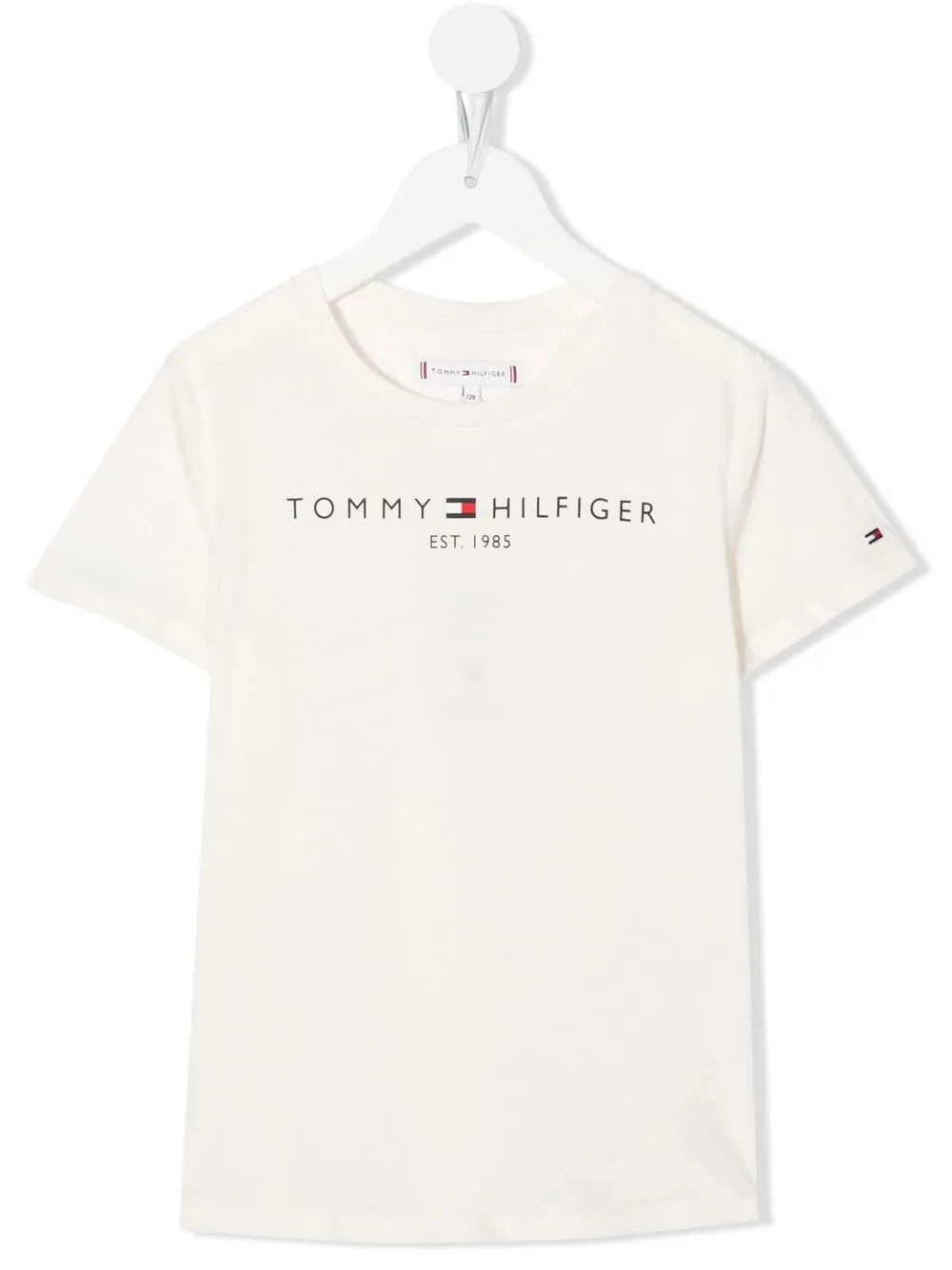 

Tommy Hilfiger Junior playera manga corta con logo estampado - Neutro