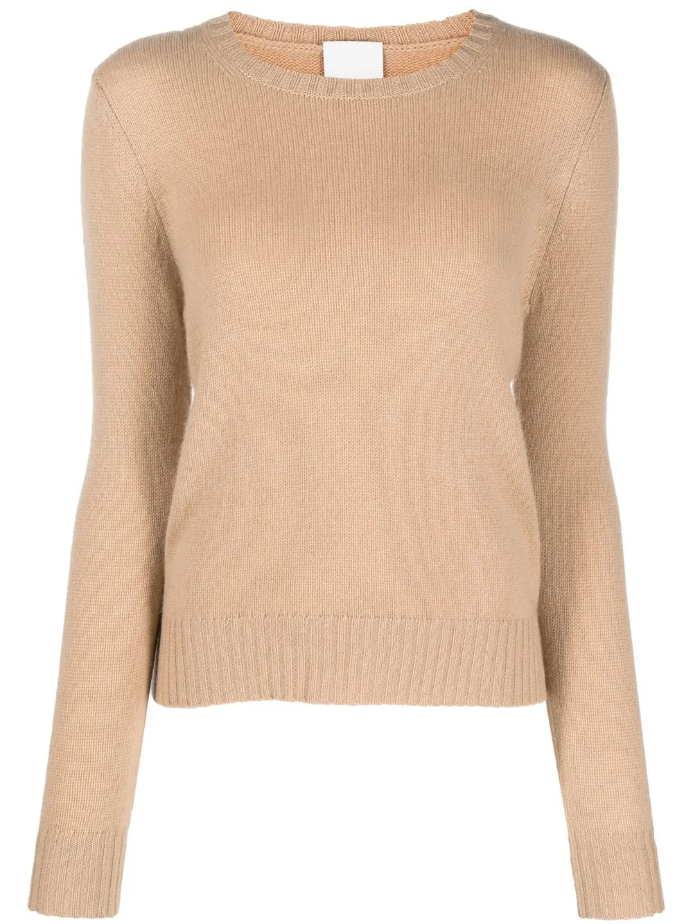 

Allude ribbed-trim cashmere jumper - Neutrals