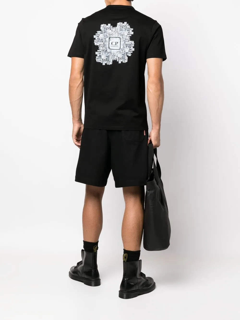 C.P. Company T-shirt met logo - Zwart