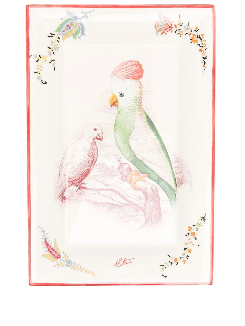 

ETRO HOME bird-print trinket dish - Neutrals