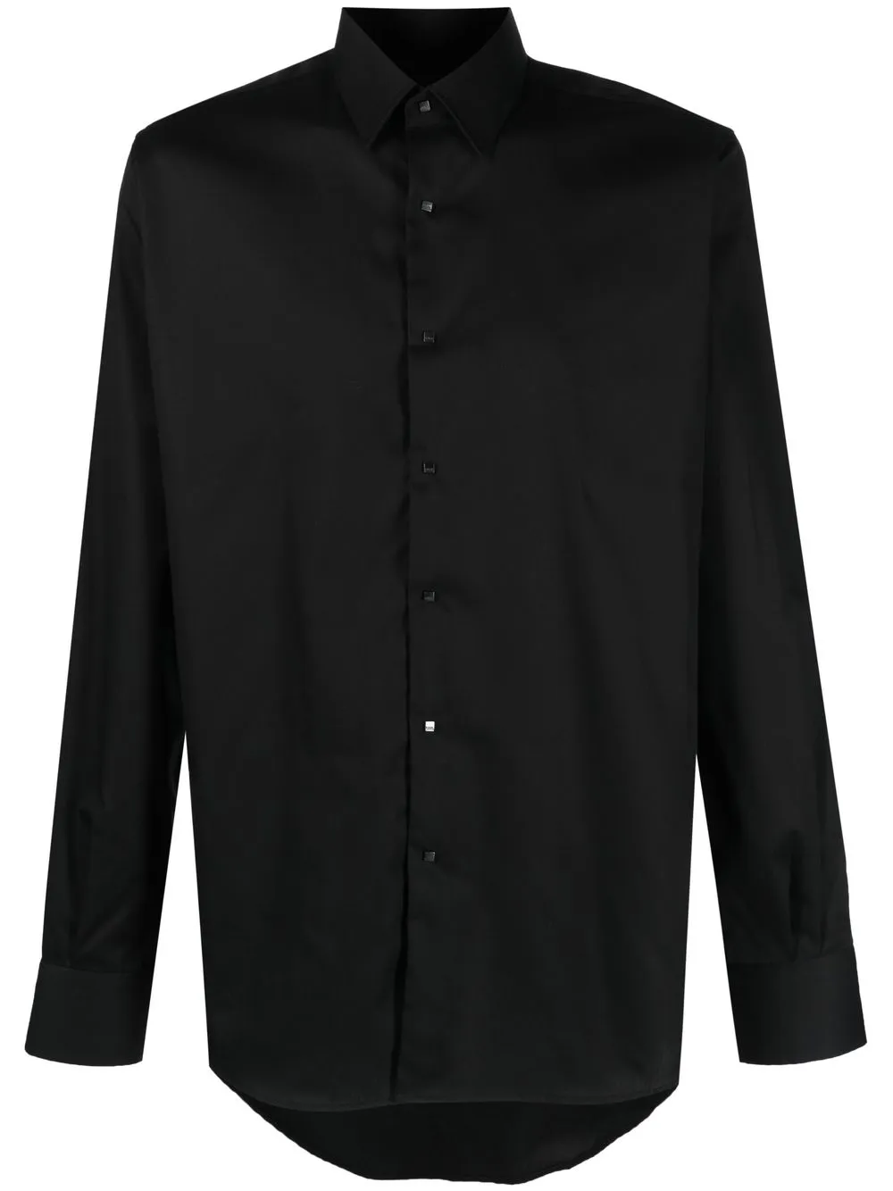 

Karl Lagerfeld long-sleeved cotton shirt - Black