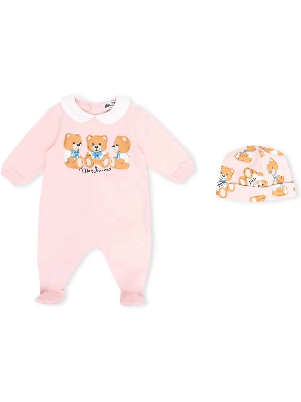 

Moschino Kids body con motivo Teddy Bear - Rosado