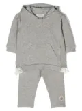 Moncler Enfant logo-patch tracksuit set - Grey