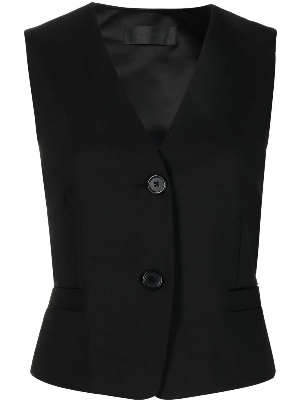 

Helmut Lang waistcoat-style top - Black