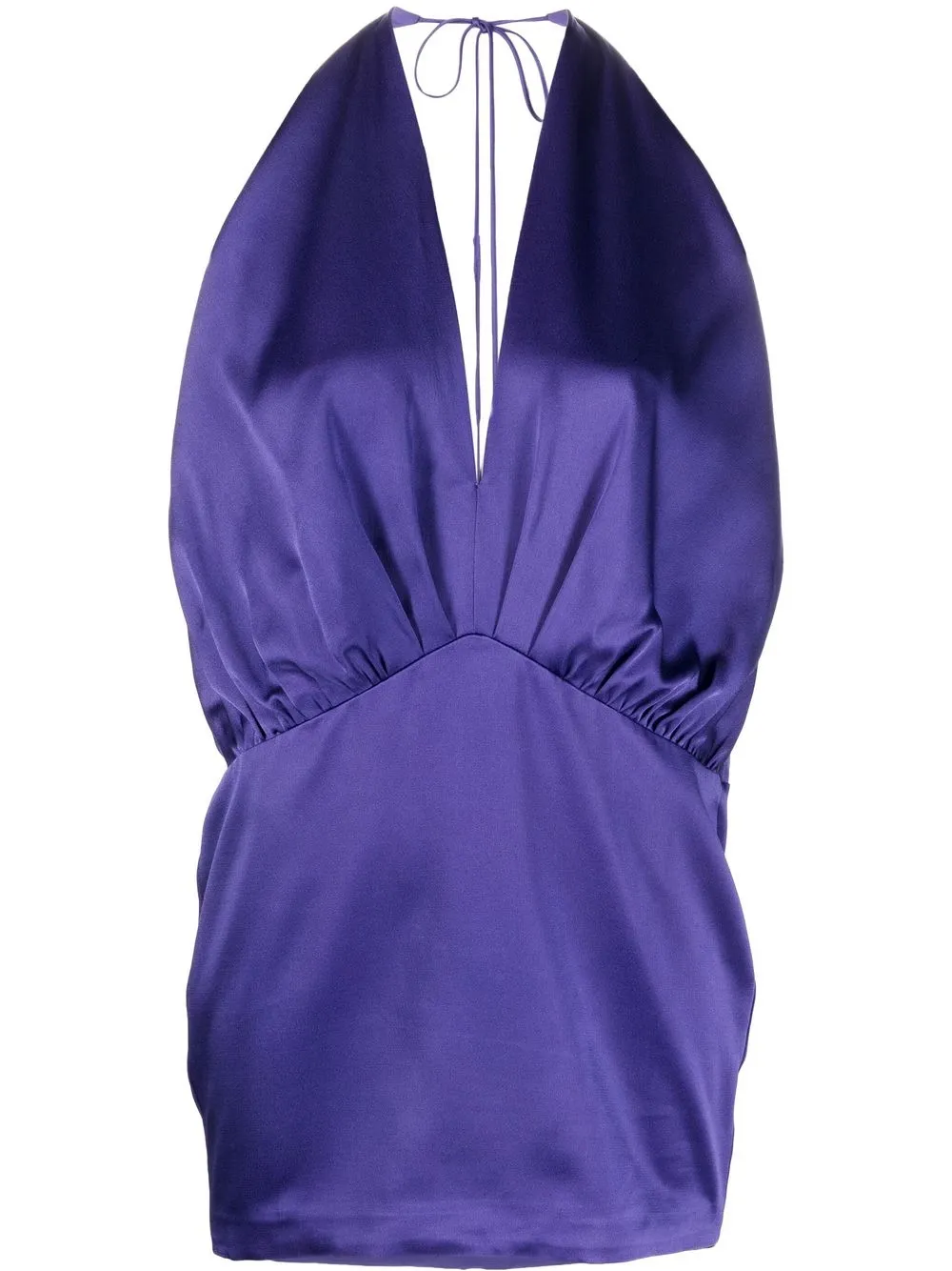 

Blumarine halterneck mini dress - Purple