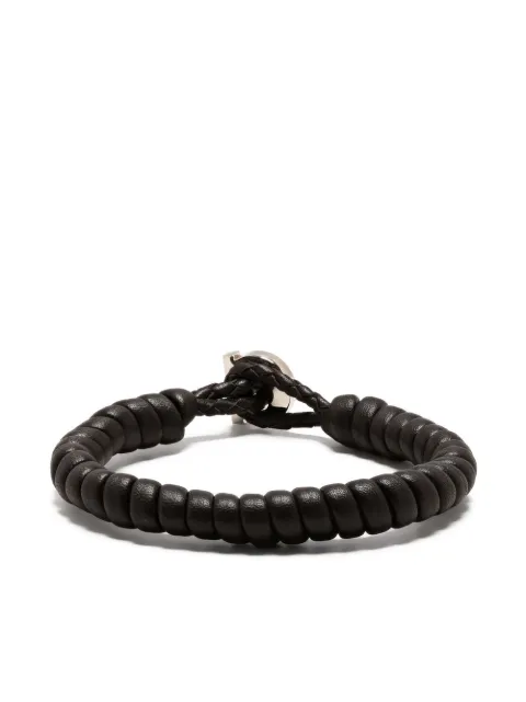 Ferragamo Gancini wrapped leather bracelet
