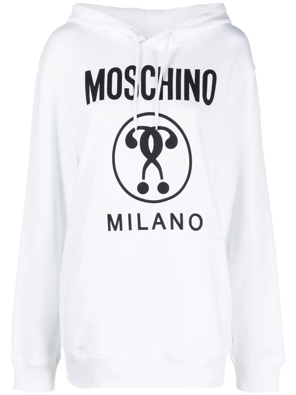 

Moschino hoodie con logo estampado - Blanco