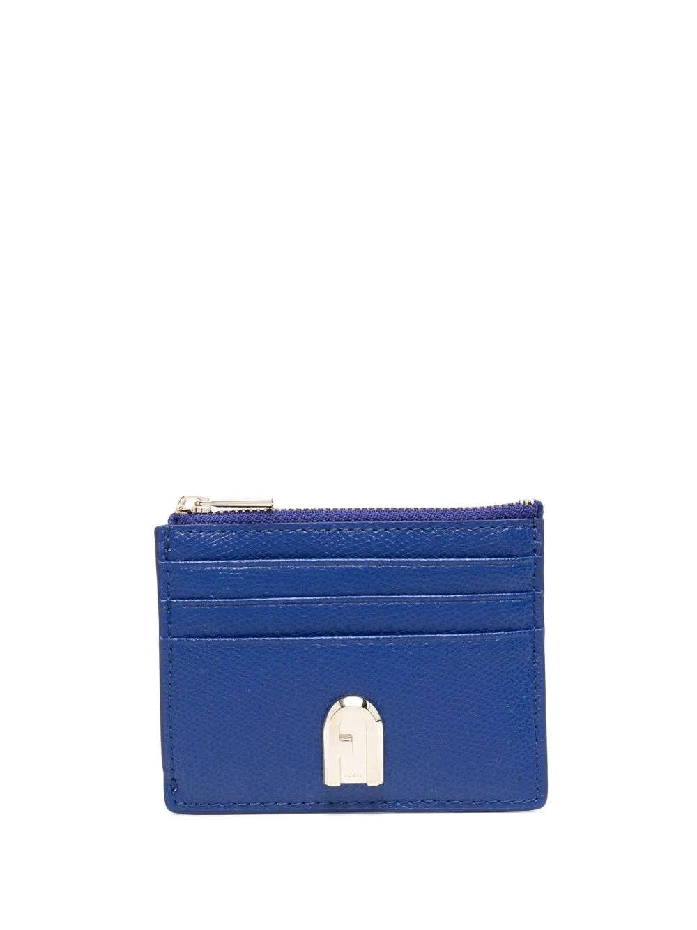 

Furla 1927 logo-plaque leather cardholder - Blue